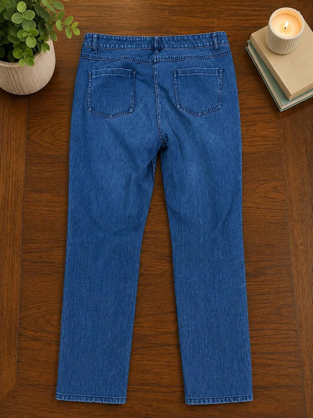 J.McLaughlin Lexi Mid-Rise Straight Leg Jeans in Dark Wash - Picture 3 of 9